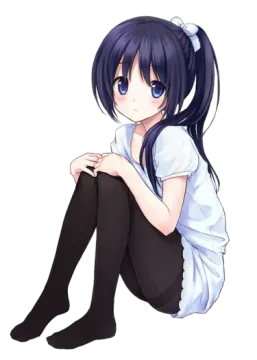 a girl sitting on the ground with her legs crossed