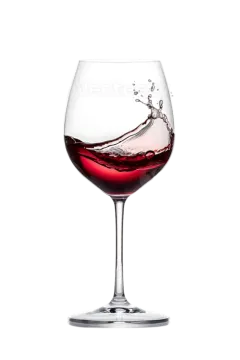 a wine glass filled with red wine