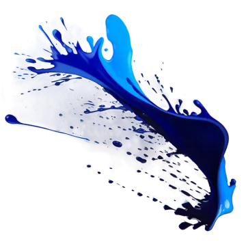 a splash of paint on a white background