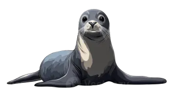 A seal on a white background