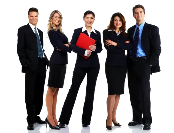 a group of business people