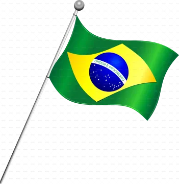 the flag of brazil on a white background