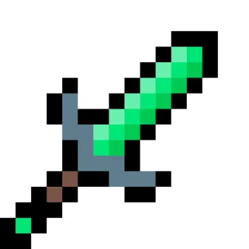 an image of a green and black pixel