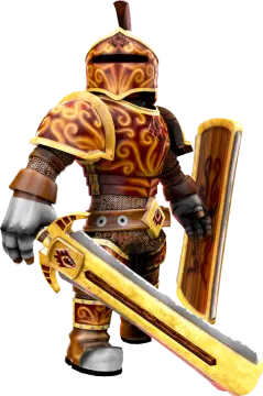 a 3d illustration of a knight with a sword and shield