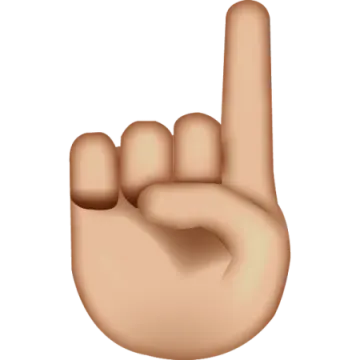 a hand with two fingers in the middle