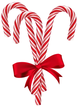 a candy cane with red and white stripes