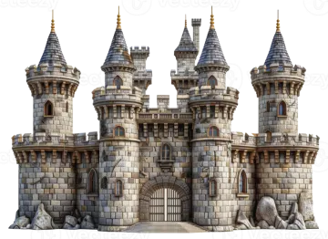 the castle is made of stone