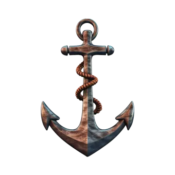 an anchor on a white background