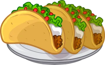 a plate filled with three taco tacoss