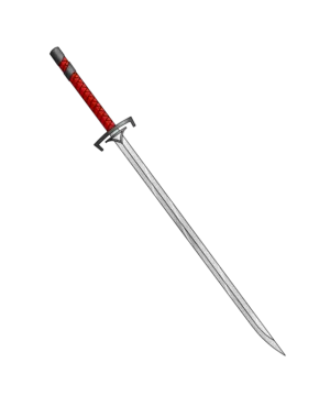 a sword on a white background