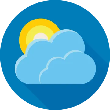 a cloud with the sun in the background