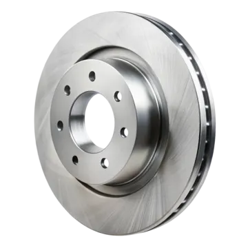 a brake disc on a white background