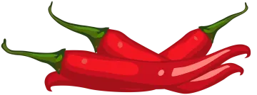 a red chili pepper with green leaves