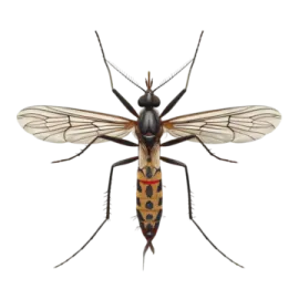 an insect on a white background
