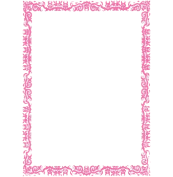 a pink and white floral frame