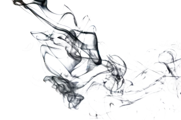 black smoke on a white background