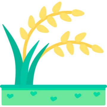 a plant in a pot with hearts