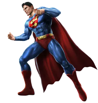 a man in superman's costume