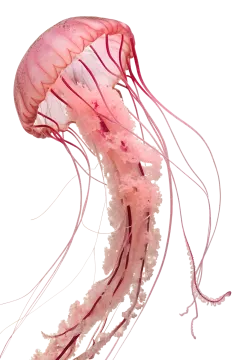 a jellyfish swimming in the water