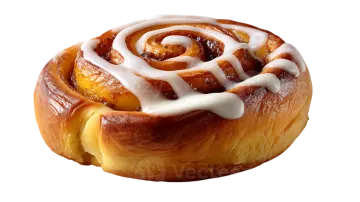 a close up of a pastry on a white background