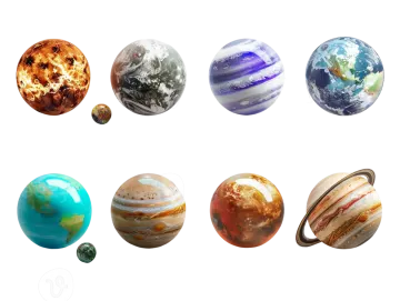 the planets of the solar system