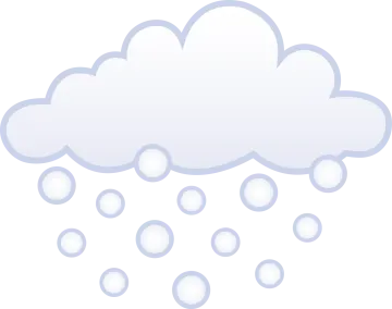 a cloud with rain on it