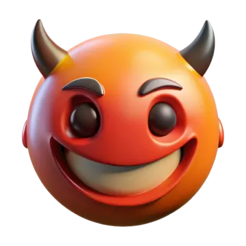 an orange ball with a smiling face on it
