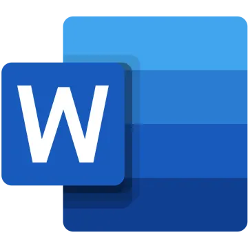 a blue folder icon with the letter w