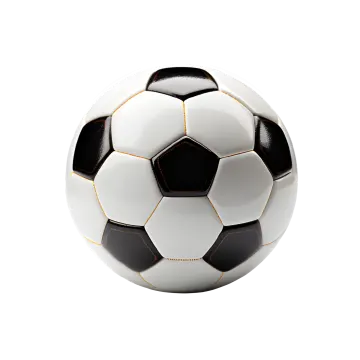 a soccer ball on a white background