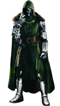 a man in a green cloak and black shoes