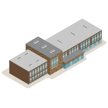 an illustration of the exterior of a building