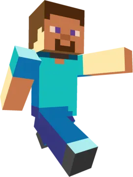 an illustration of a man in a blue shirt