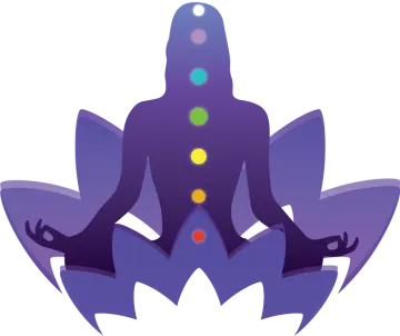 a silhouette of a person sitting in the lotus position