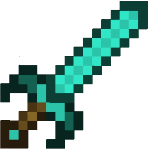 an image of a pixel with a sword on it