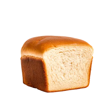 a loaf of bread on a white background