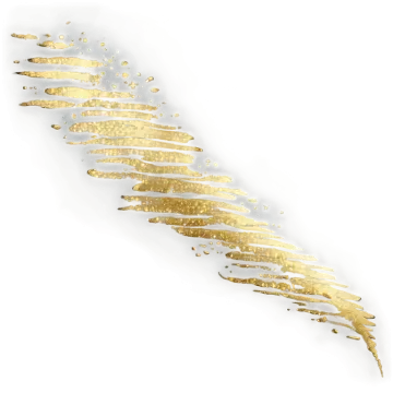 a gold leaf on a white background