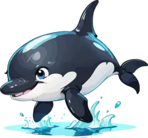 how to draw a killer whale