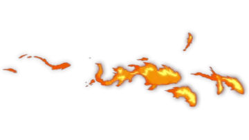 a map of the world on fire
