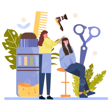 a woman sitting on a stool next to a pile of tools