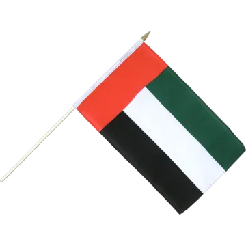 a uae flag on a white background