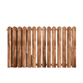 a wooden fence on a white background