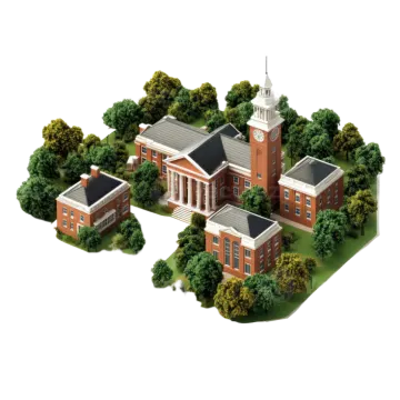 a 3d model of a school building