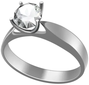a diamond engagement ring on a white background