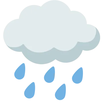 a cloud with rain on it
