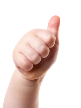 a hand with a thumb on it's thumb