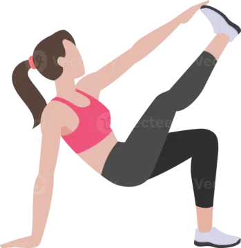 a woman doing a yoga pose