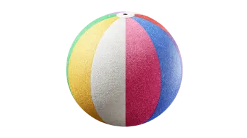 a colorful easter egg on a white background