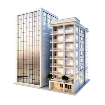 a model of a modern apartment building
