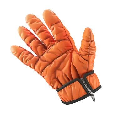 a close up of a glove on a white background