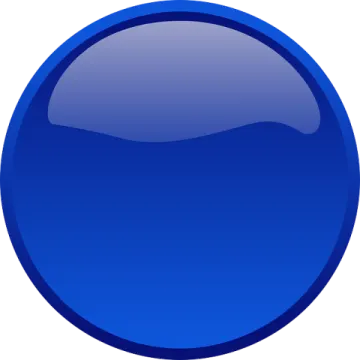 a blue button on a white background